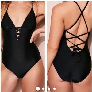 Adore Me Swim | Adore Me One-Piece Swimsuit - Nwt! | Color: Black | Size: XL